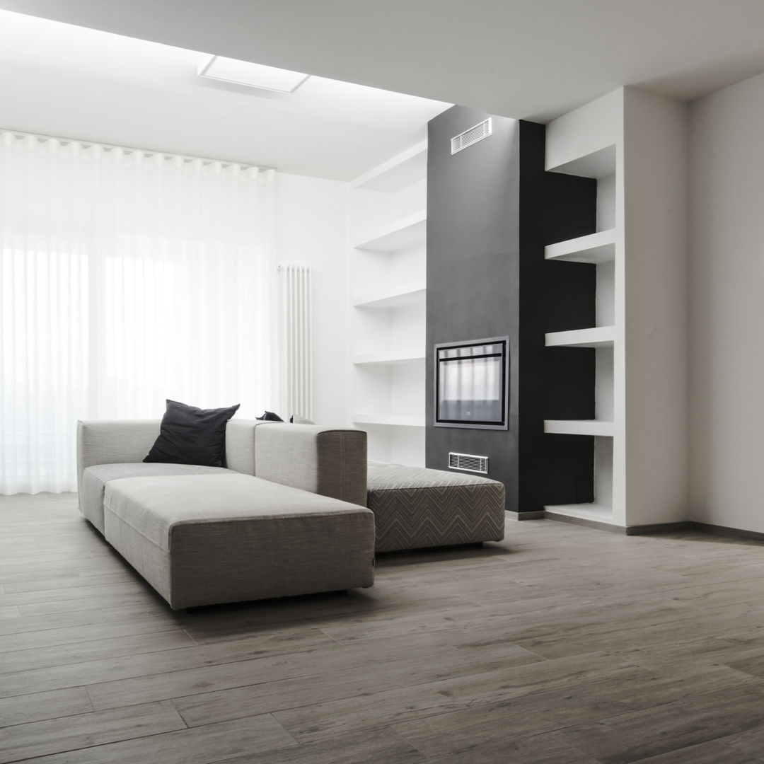 LOFT | LV , DIVA architetti DIVA architetti Modern Living Room Textile Amber/Gold Sofas & armchairs
