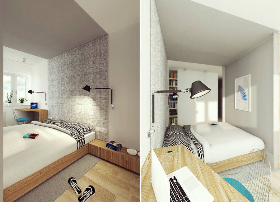 Projekty, biuro40 biuro40 现代客厅設計點子、靈感 & 圖片