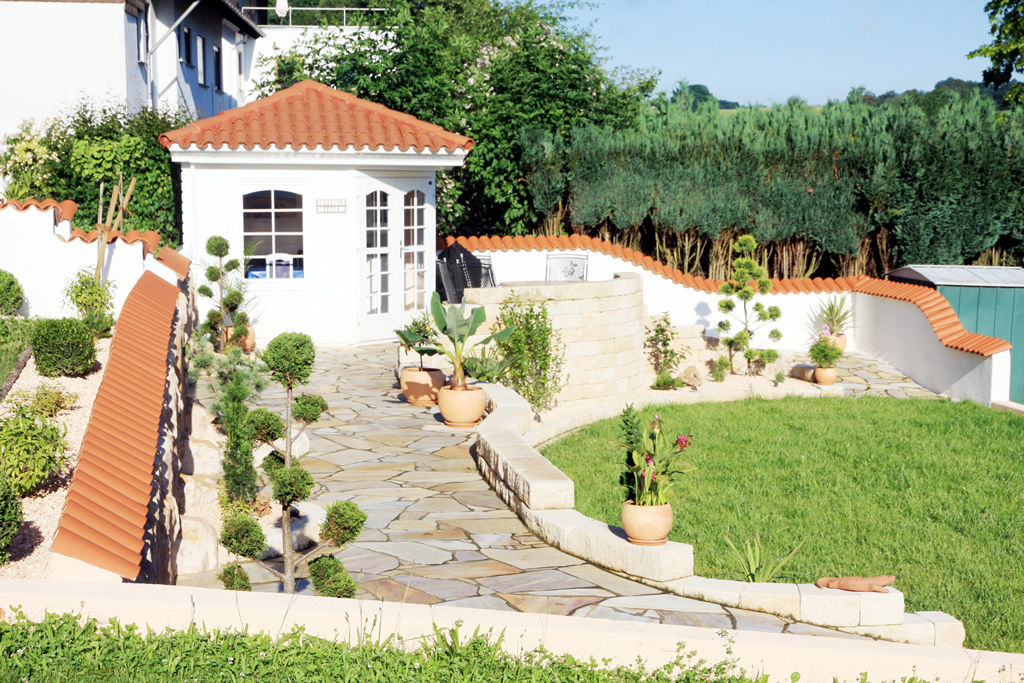 Gartenparadies, Rimini Baustoffe GmbH Rimini Baustoffe GmbH 지중해스타일 정원