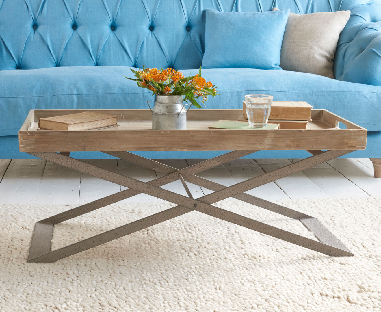 Tray Bon coffee table Loaf Rustikale Wohnzimmer Holz Holznachbildung Couch- und Beistelltische