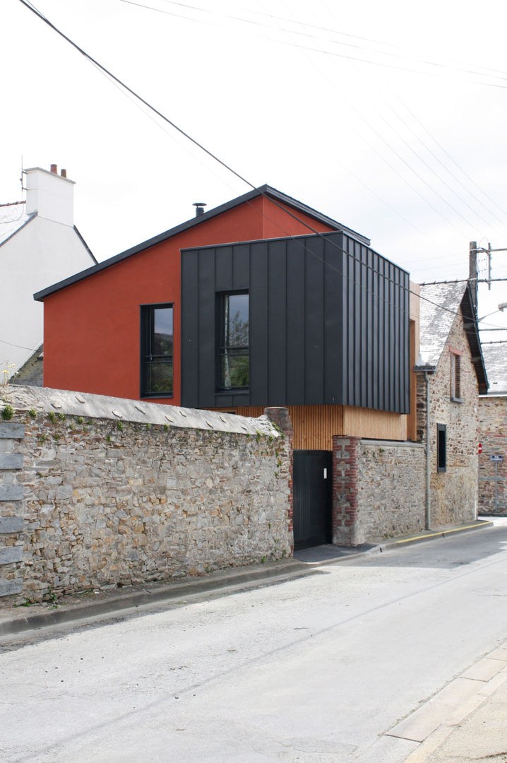 Renovation et extension d'une maison de ville, EC architecture EC architecture Modern home Aluminium/Zinc