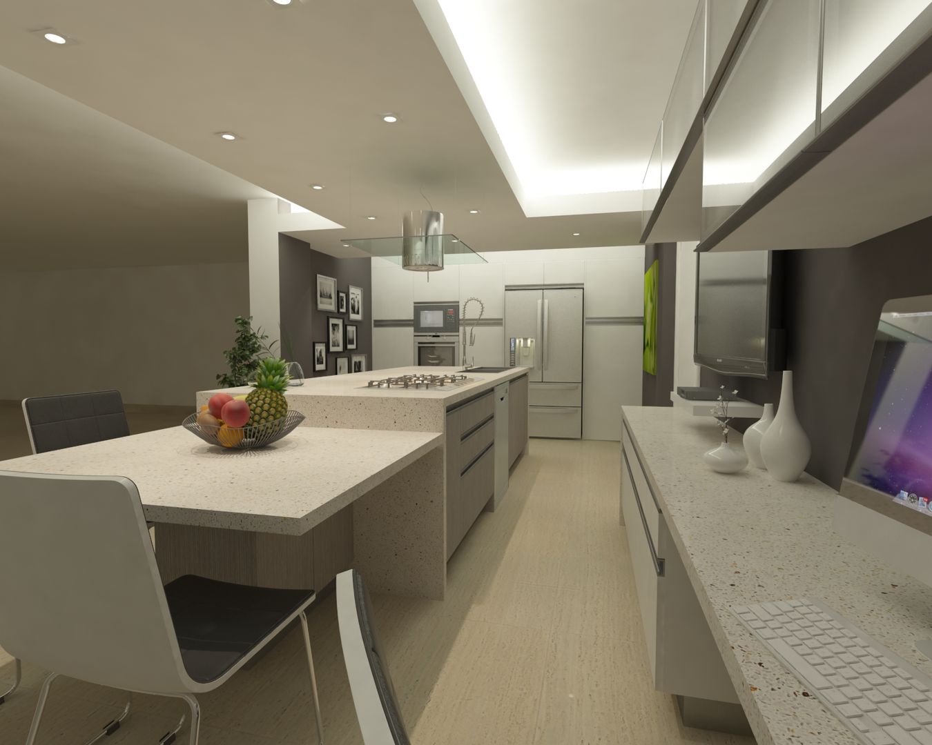 COCINA QUINTA EPE, OPFA Diseños y Arquitectura OPFA Diseños y Arquitectura Kitchen لکڑی پلاسٹک جامع