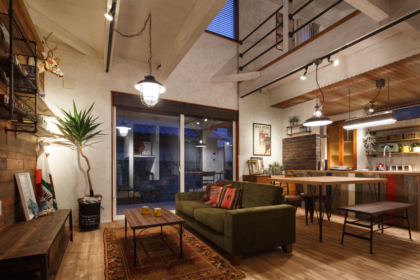 HOUSE02, dwarf dwarf Industrial style living room