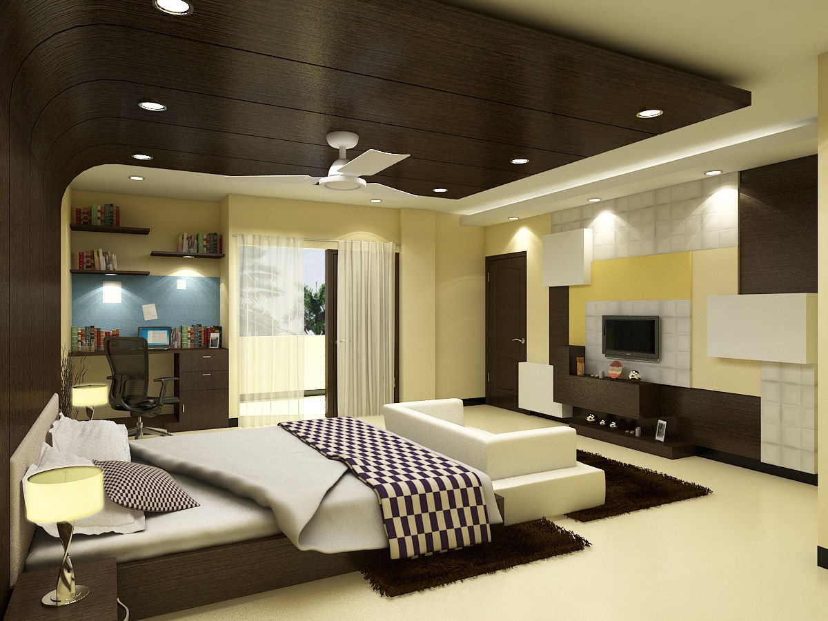 Greater Kailash Residence , The Brick Studio The Brick Studio Modern style bedroom
