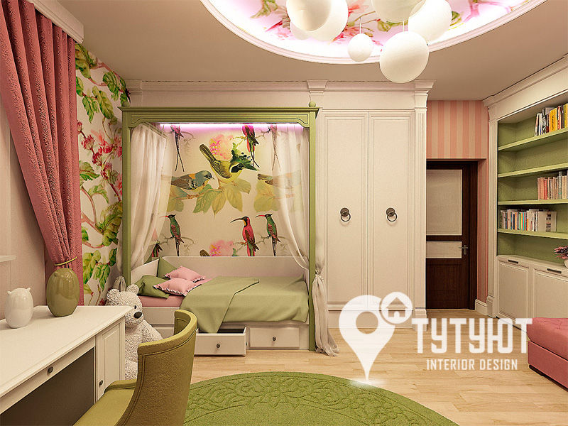 Детская для девочки трех лет, Interior Design Studio Tut Yut Interior Design Studio Tut Yut Chambre d'enfant originale