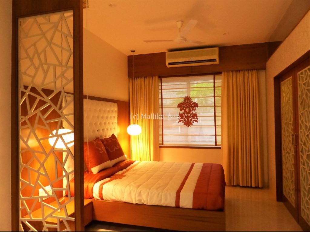 Interiors for a Villa at Ferns Paradise, Bangalore, Mallika Seth Mallika Seth Industrial style bedroom