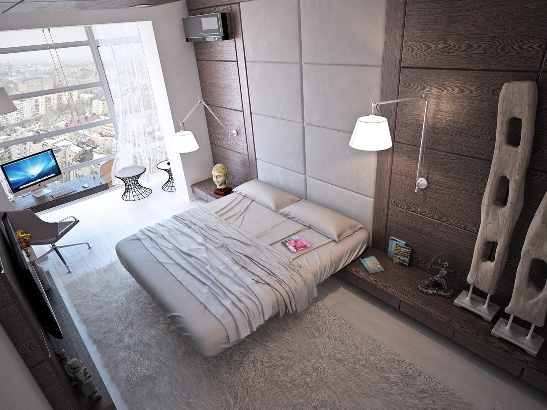 Апартаменты "Умный дом", Grafit Architects Grafit Architects Minimalist bedroom