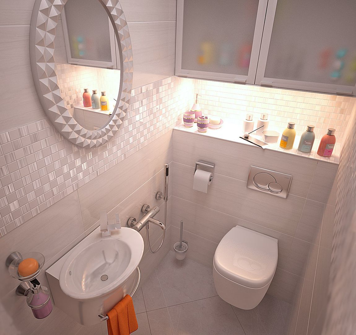 Апартаменты "Умный дом", Grafit Architects Grafit Architects Minimalist style bathroom