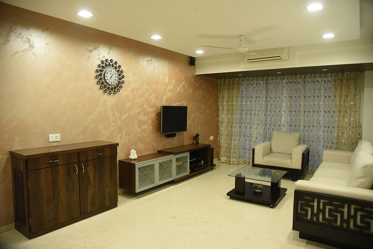 Deshmukh Residence, Ornate Projects Ornate Projects غرفة المعيشة