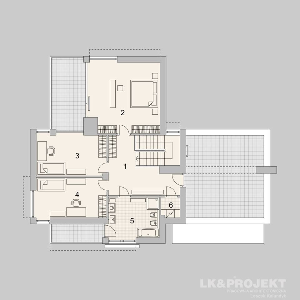 Dieses Haus mit 149 m2 macht einfach richtig gute Laune!! Unser Entwurf LK&935, LK&Projekt GmbH LK&Projekt GmbH Hành lang, sảnh & cầu thang phong cách hiện đại