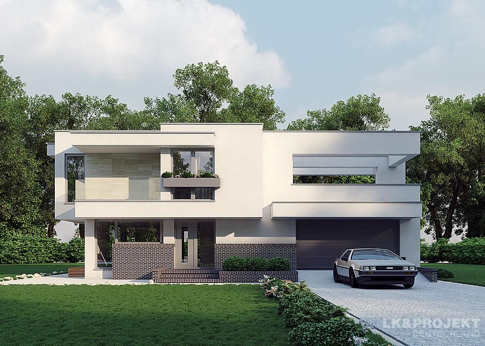 Dieses Haus mit 149 m2 macht einfach richtig gute Laune!! Unser Entwurf LK&935, LK&Projekt GmbH LK&Projekt GmbH Casas de estilo moderno