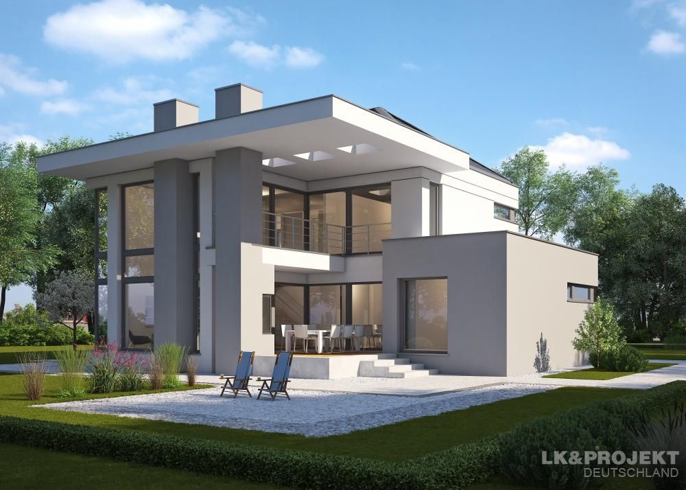 Modern und gemütlich in einem - perfekt! Unser Entwurf LK&1131, LK&Projekt GmbH LK&Projekt GmbH منازل