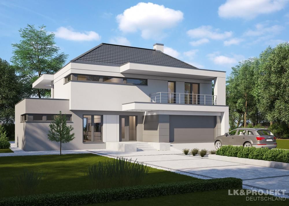 Modern und gemütlich in einem - perfekt! Unser Entwurf LK&1131, LK&Projekt GmbH LK&Projekt GmbH Casas modernas
