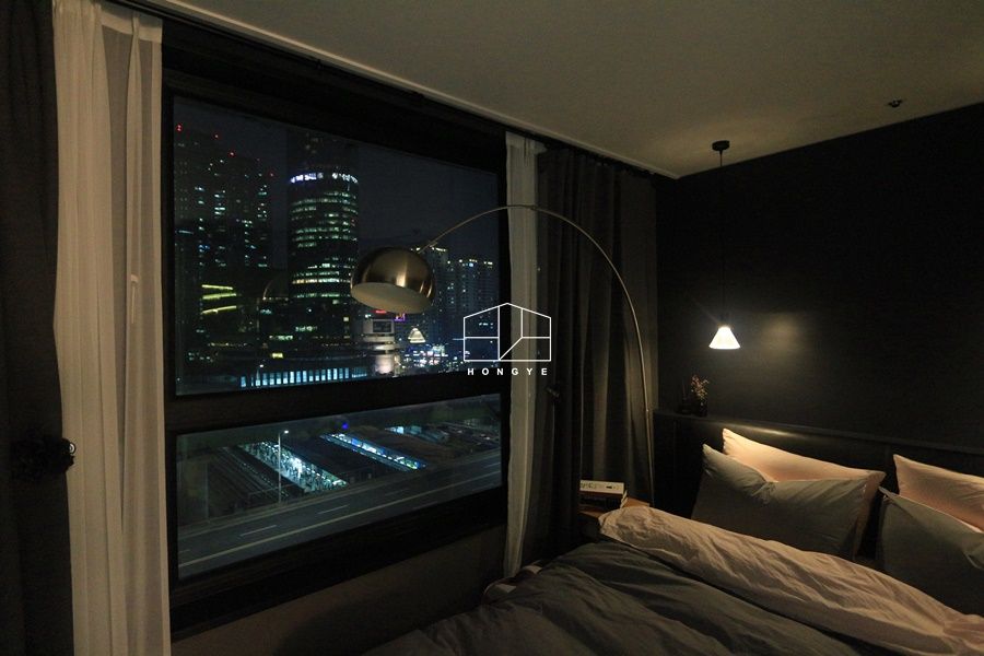 신도림 쌍용플래티넘시티 24py 아파트 인테리어_이사후 by 홍예디자인, 홍예디자인 홍예디자인 Modern Bedroom