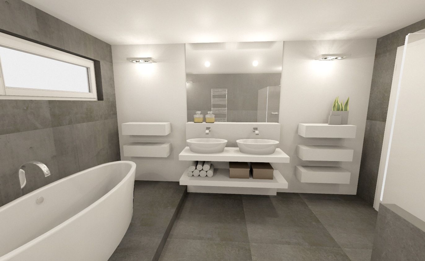Planungsbilder, Design Manufaktur GmbH Design Manufaktur GmbH Ванная комната в стиле модерн