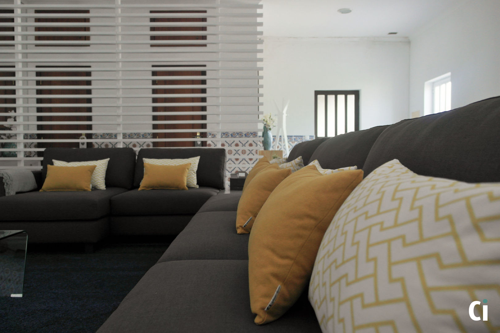 Sala de convívio familiar, 2015 - Braga, Ci interior decor Ci interior decor Country style living room