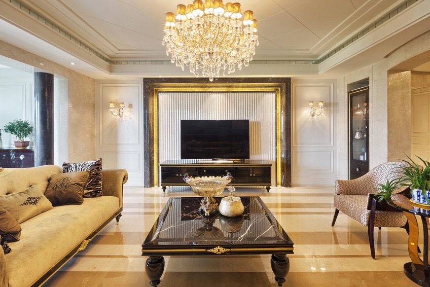 Luxury Living Space Gracious Luxury Interiors Phòng khách phong cách kinh điển