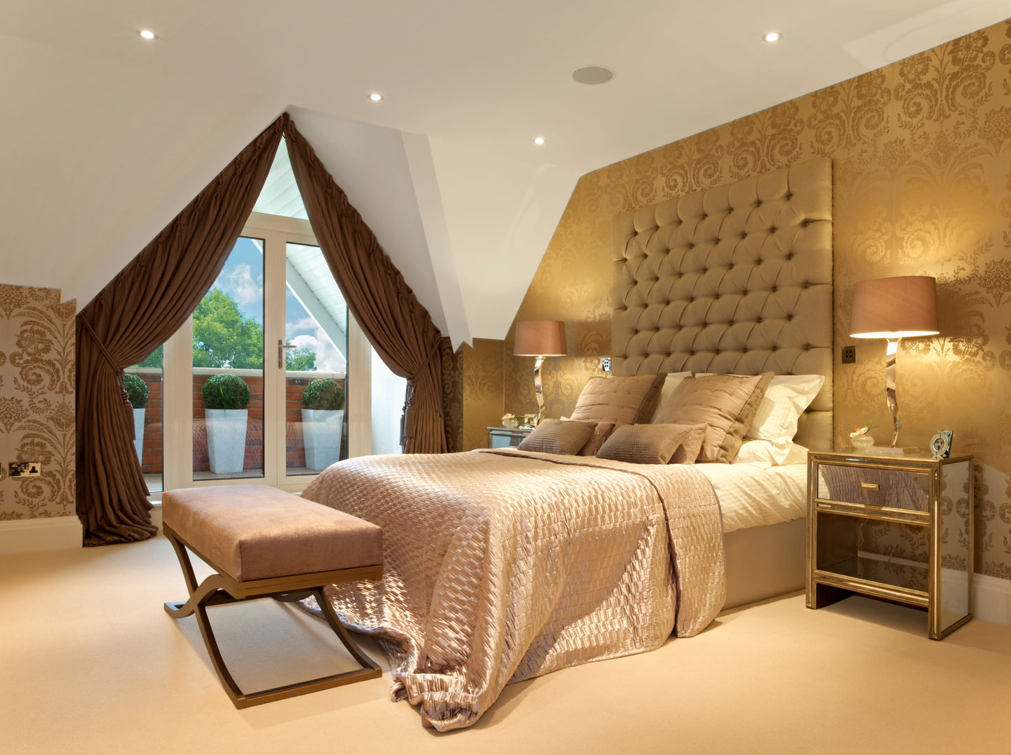 Golden Luxury Gracious Luxury Interiors Bedroom