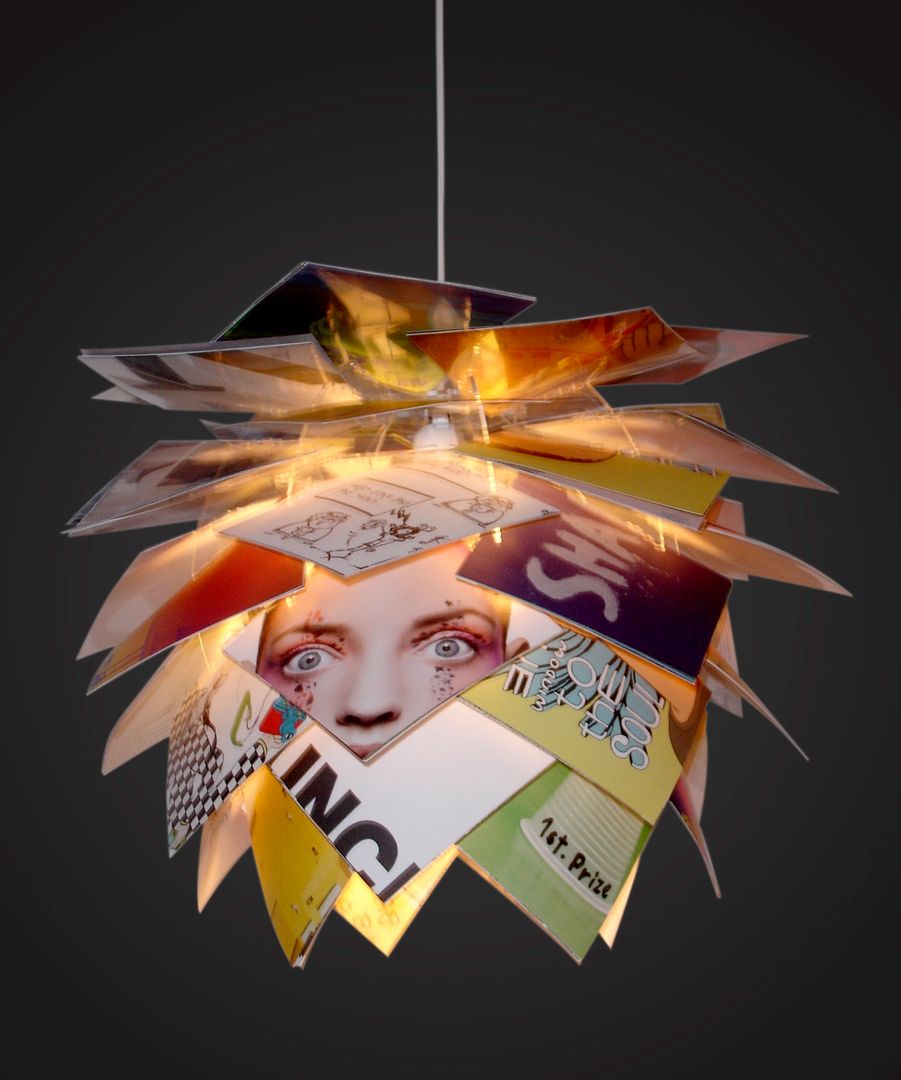 Magazine Pendant Light by Dyberg Larsen Little Mill House Salones de estilo ecléctico Iluminación