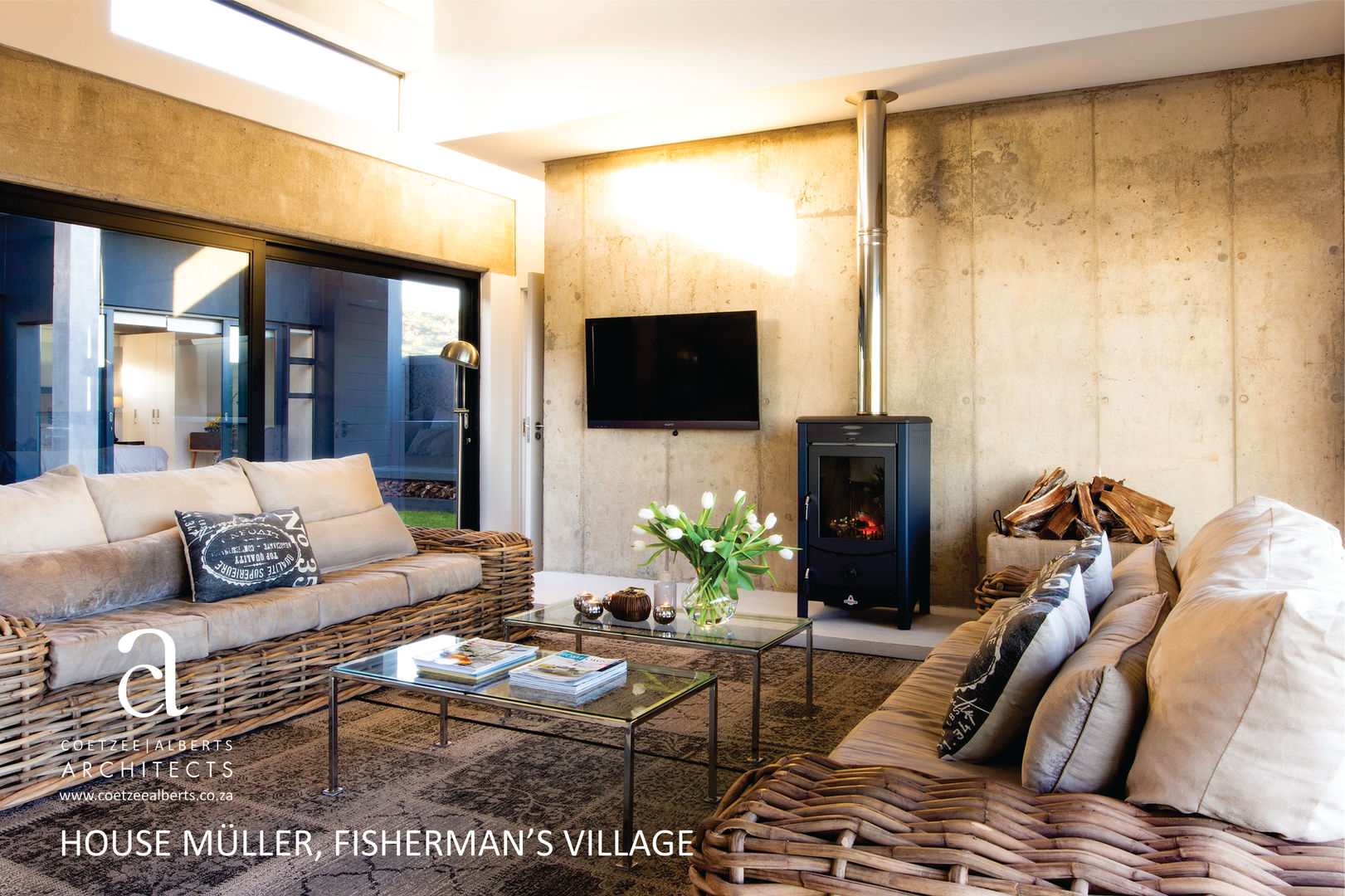 House Meuller, Coetzee Alberts Architects Coetzee Alberts Architects Living room