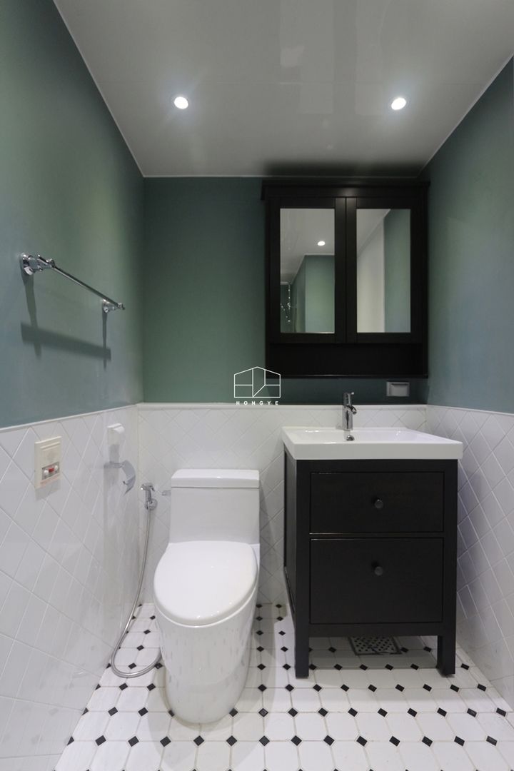 모던한 느낌의 23평 인테리어, 홍예디자인 홍예디자인 Ванная комната в стиле модерн