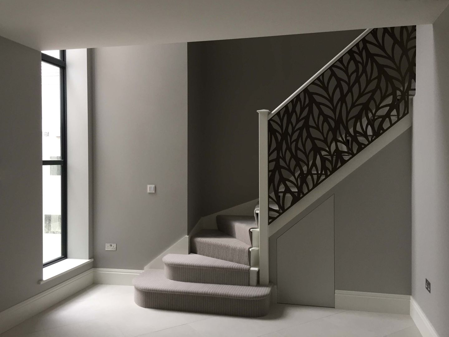 Laser cut screens - Regents Park balustrade. miles and lincoln Modern corridor, hallway & stairs balustrade,laser cut screens,laser cut panels