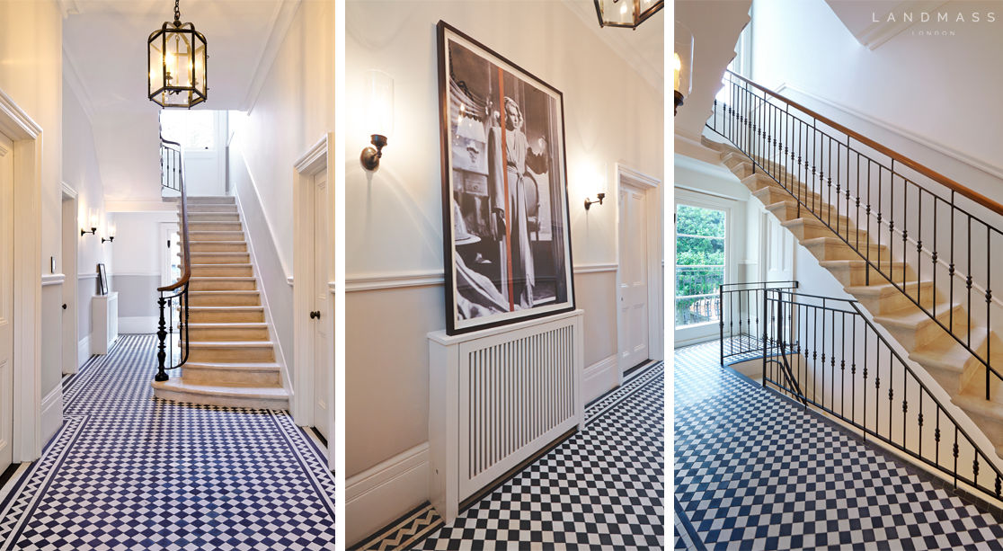 ENTRANCE Landmass London Classic style corridor, hallway and stairs