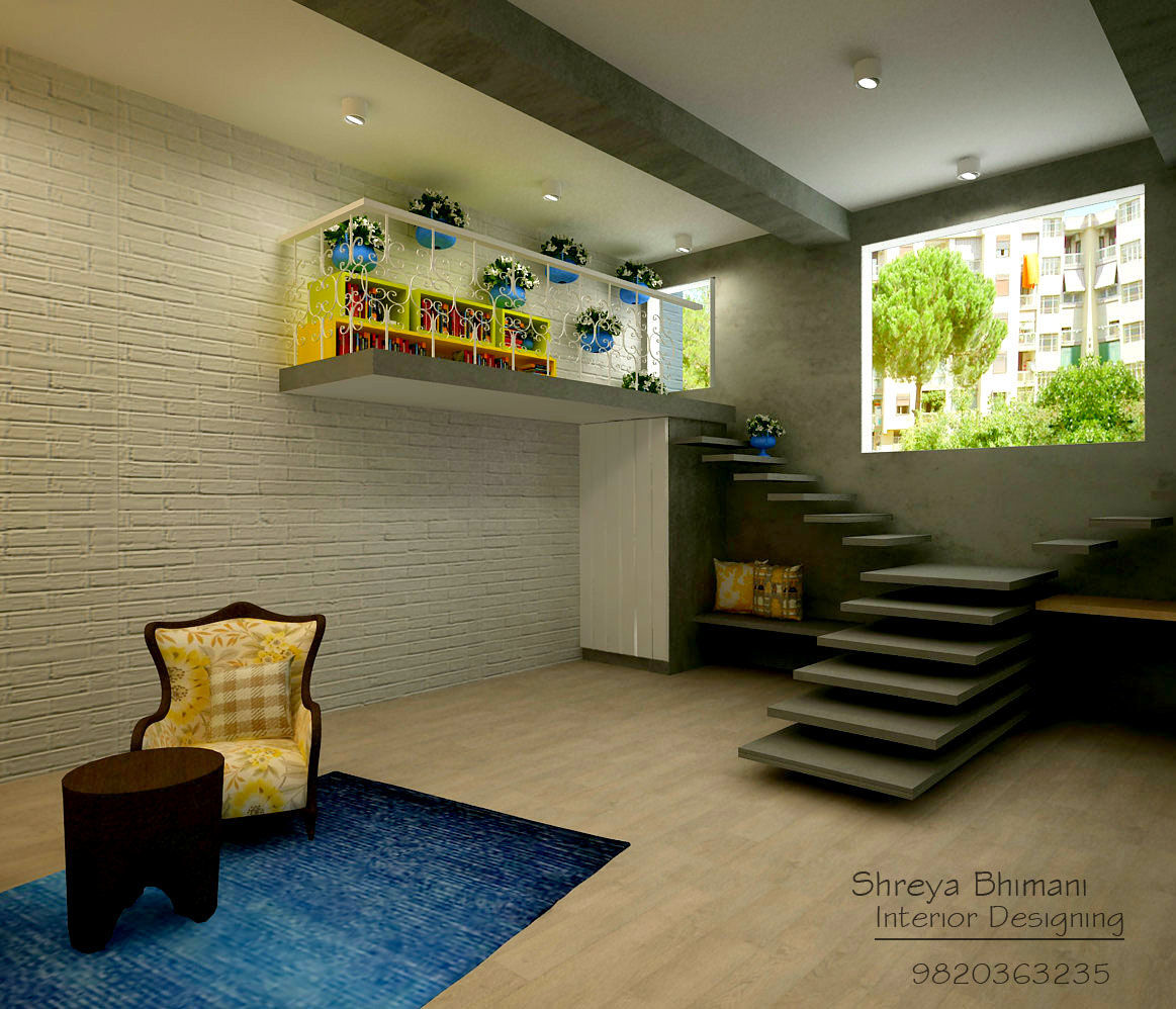 Work Studio, Shreya Bhimani Designs Shreya Bhimani Designs Corredores, halls e escadas modernos