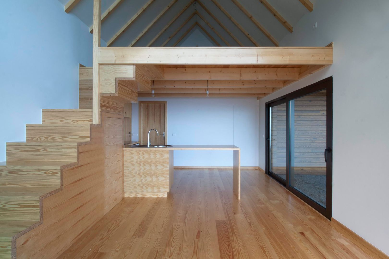 Kitchen Mezzanine Mayer & Selders Arquitectura Commercial spaces Wood Wood effect Hotels