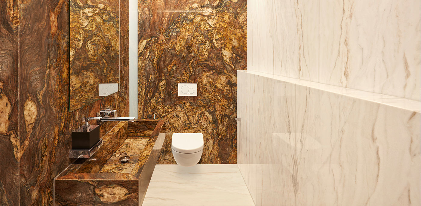 homify Modern bathroom Marble