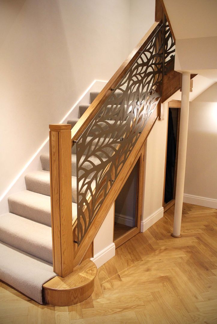 Laser cut screens - Balustrade infill - Frond design miles and lincoln Modern corridor, hallway & stairs laser cut screens,laser cut panels,balustrade