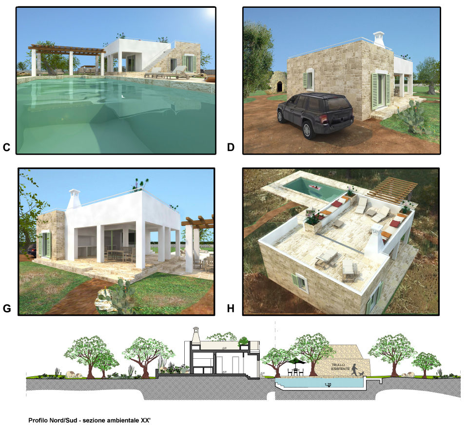 Villa a Torrevado in Puglia, Fabio Carria Fabio Carria Дома в рустикальном стиле