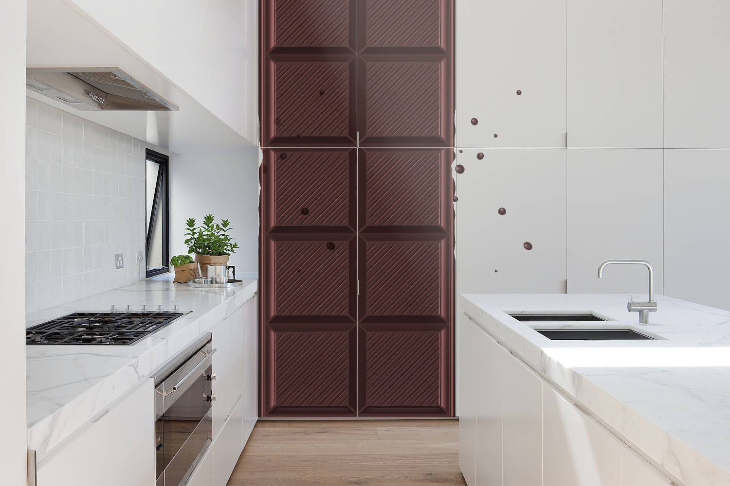 Chocolate Bar Pixers Dapur Modern chocolate,wall decal,wall sticker