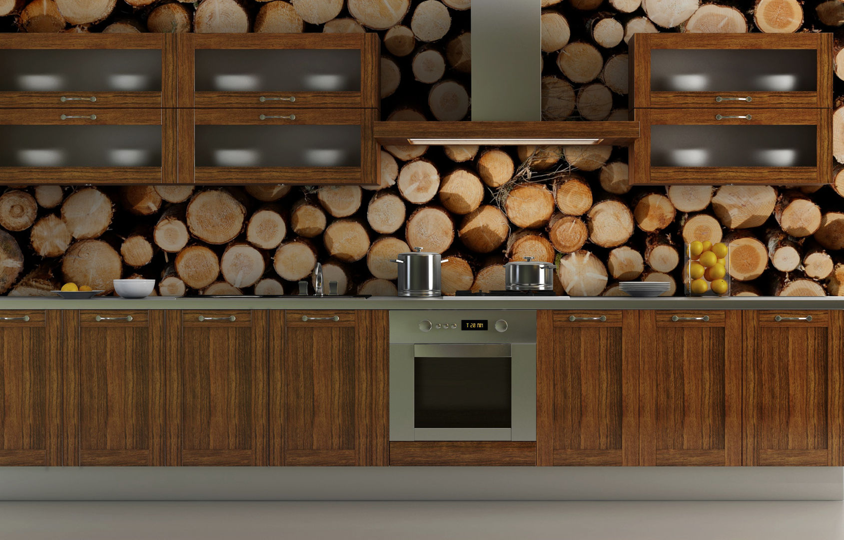 Wood Log Wall Pixers Dapur Modern wall mural,wallpaper,wood,nature