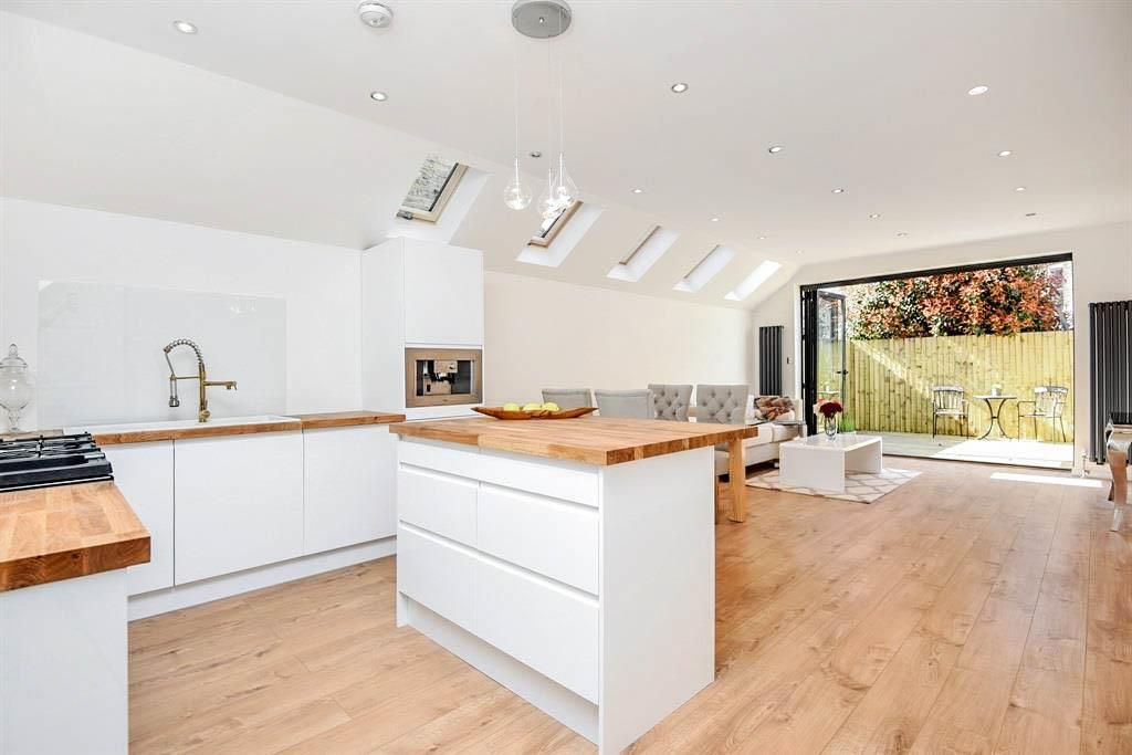 Open Plan Kitchen—As Built Arc 3 Architects & Chartered Surveyors Modern style kitchen