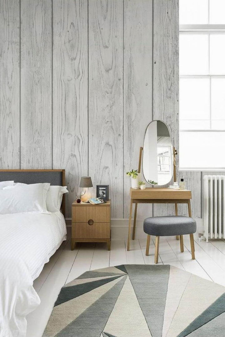 White boards Pixers Scandinavian style bedroom wood,wall mural,wallpaper