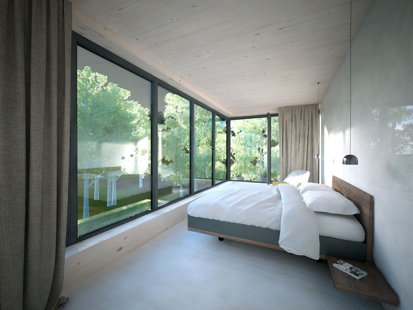 Woonhuis JWVRA, artisan architects artisan architects Minimalist bedroom Wood Wood effect