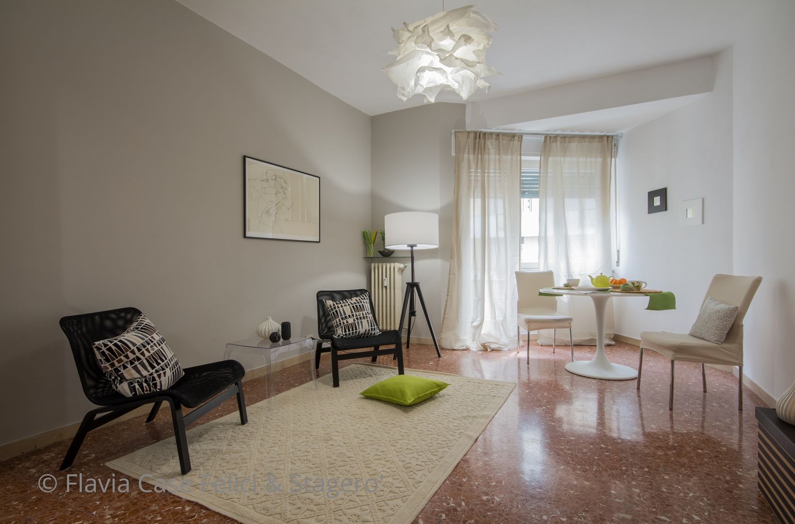 Home Staging a Ponte Milvio, Flavia Case Felici Flavia Case Felici غرفة المعيشة