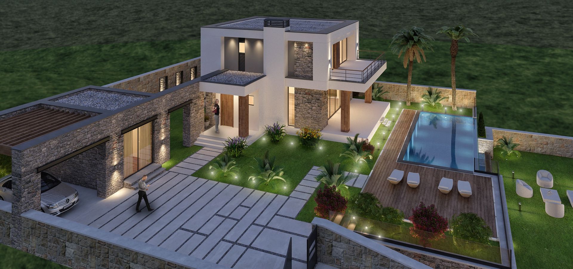 NAZAN-THOMAS LINET HOUSE, ARTIBODRUM MİMARLIK MÜH.İNŞ.TAAH.TİC.LTD.ŞTİ ARTIBODRUM MİMARLIK MÜH.İNŞ.TAAH.TİC.LTD.ŞTİ Eclectic style houses Stone