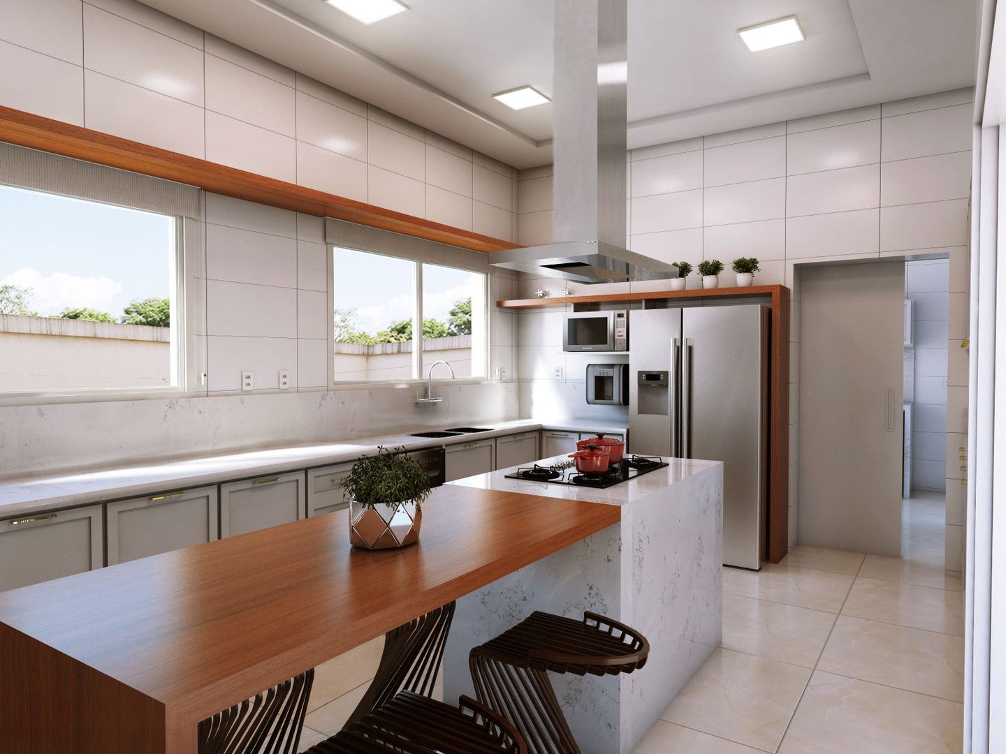 Retrofit Residencial 3D, Lozí - Projeto e Obra Lozí - Projeto e Obra Kitchen