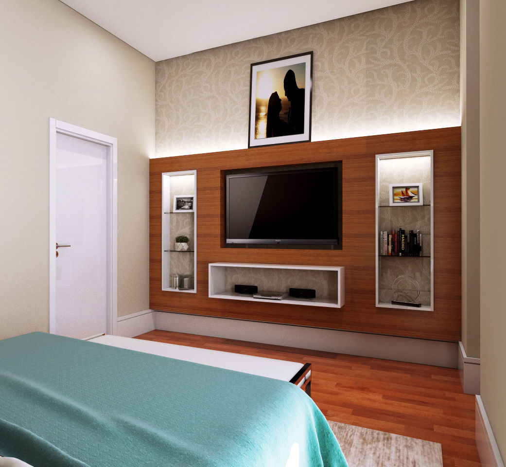 Retrofit Residencial 3D, Lozí - Projeto e Obra Lozí - Projeto e Obra Modern style bedroom