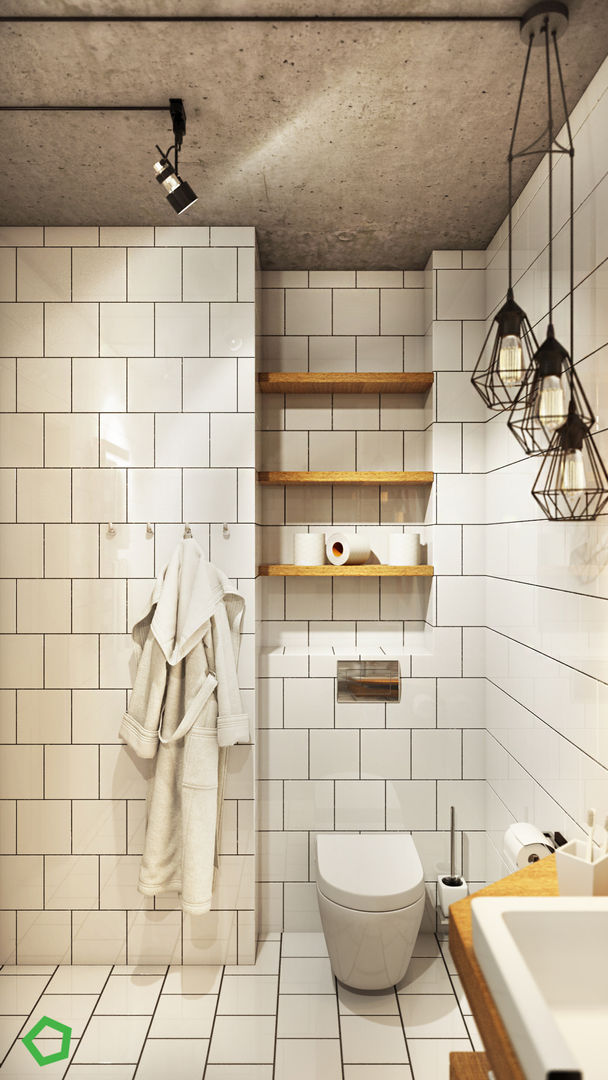 Loft 71, Polygon arch&des Polygon arch&des Ванная комната в стиле минимализм