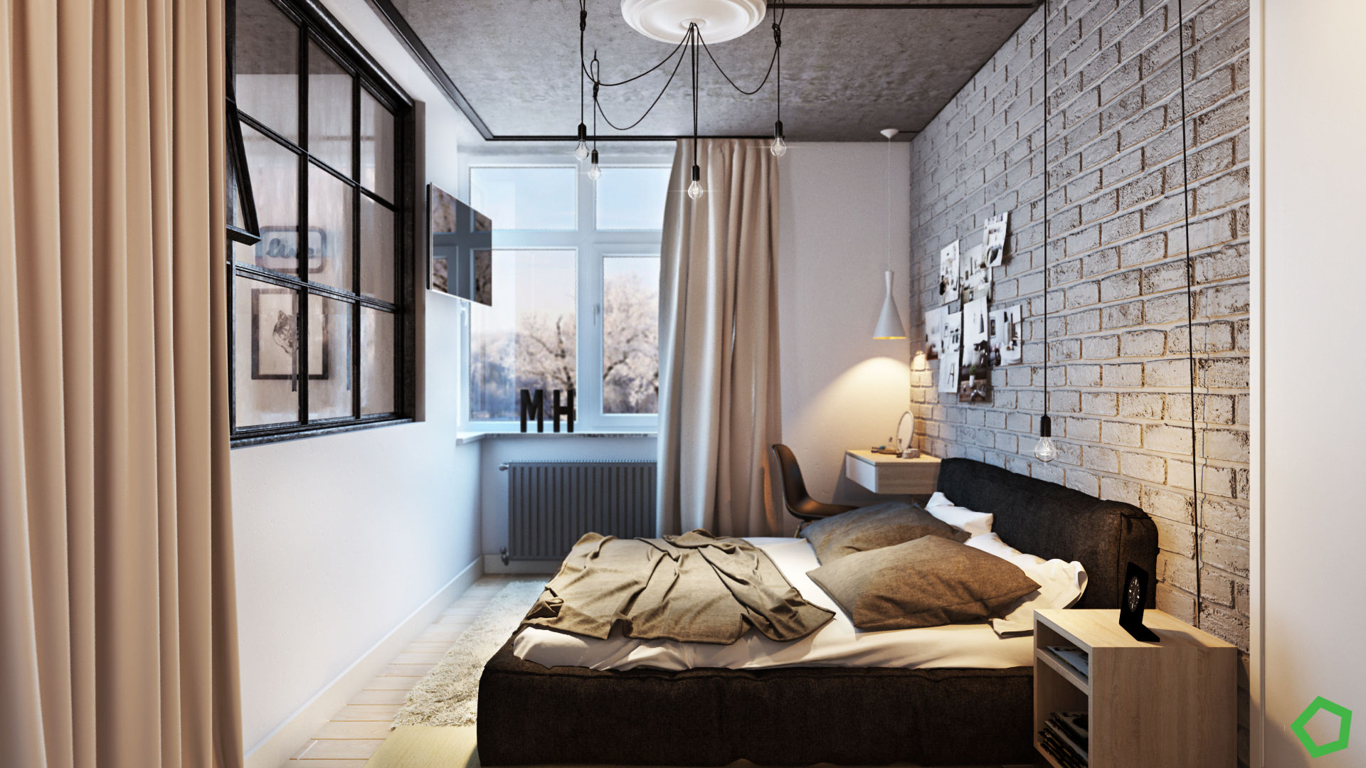 Loft 71, Polygon arch&des Polygon arch&des Dormitorios de estilo minimalista