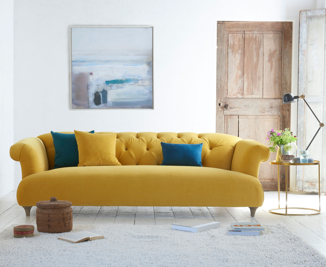 Dixie sofa Loaf Modern living room Textile Amber/Gold Sofas & armchairs