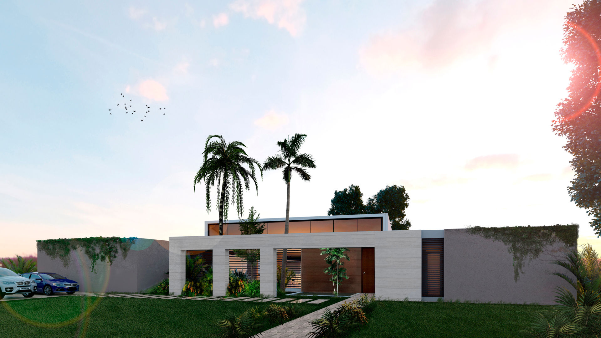 Casa La Morada HV COLECTIVO CREATIVO Casas modernas: Ideas, imágenes y decoración