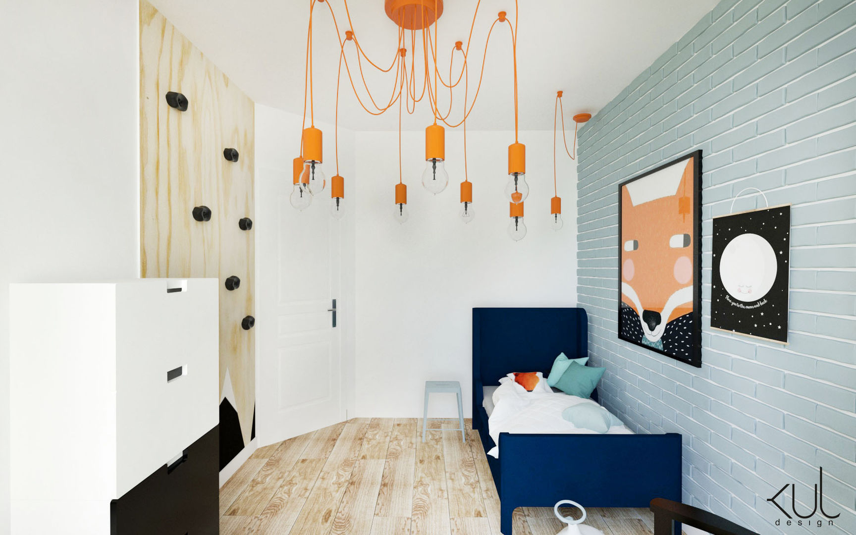Dom I | Lębork, Kul design Kul design Scandinavian style nursery/kids room
