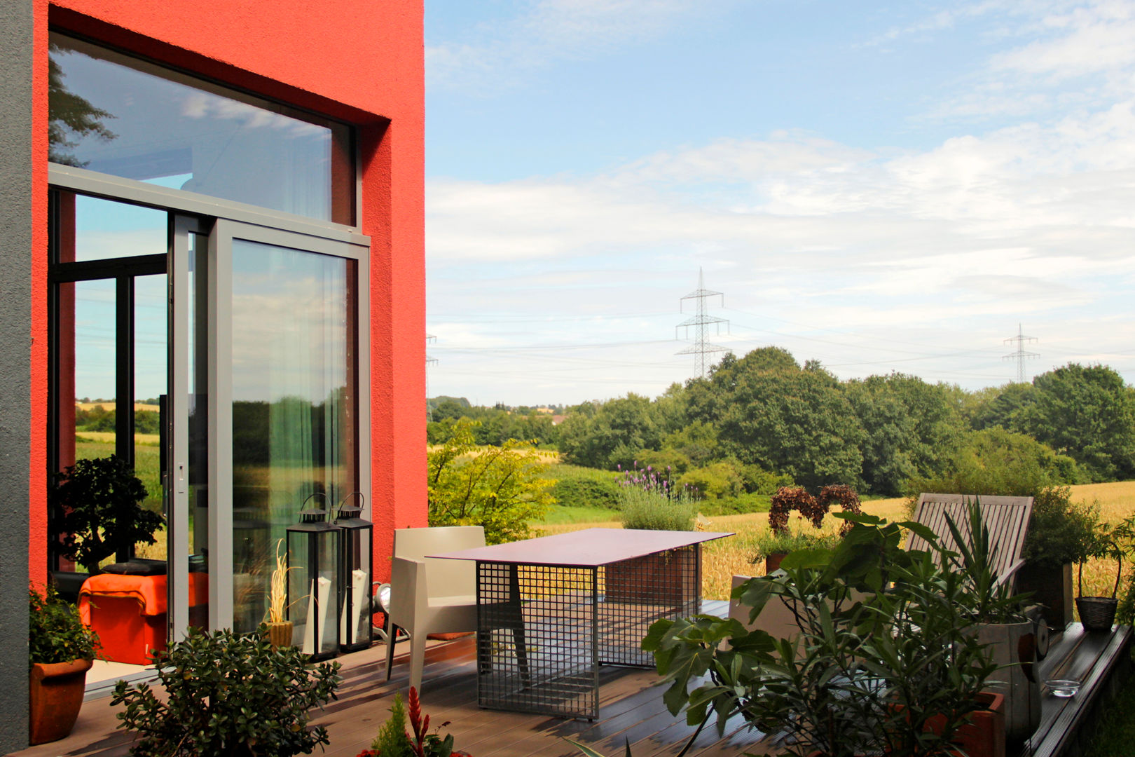 Neubau Einfamilienhaus B, ARCHITEKTEN BRÜNING REIN ARCHITEKTEN BRÜNING REIN モダンデザインの テラス