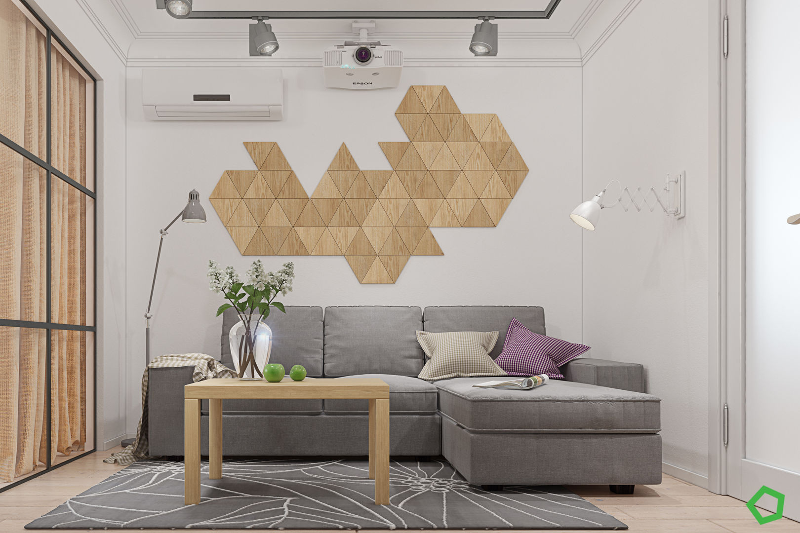 Fresh apartments, Polygon arch&des Polygon arch&des Minimalist living room