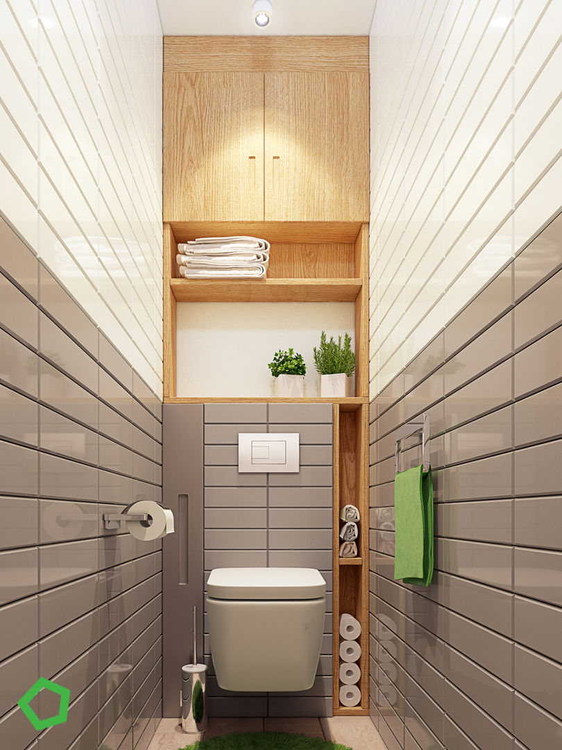 Fresh apartments, Polygon arch&des Polygon arch&des Minimalist style bathroom