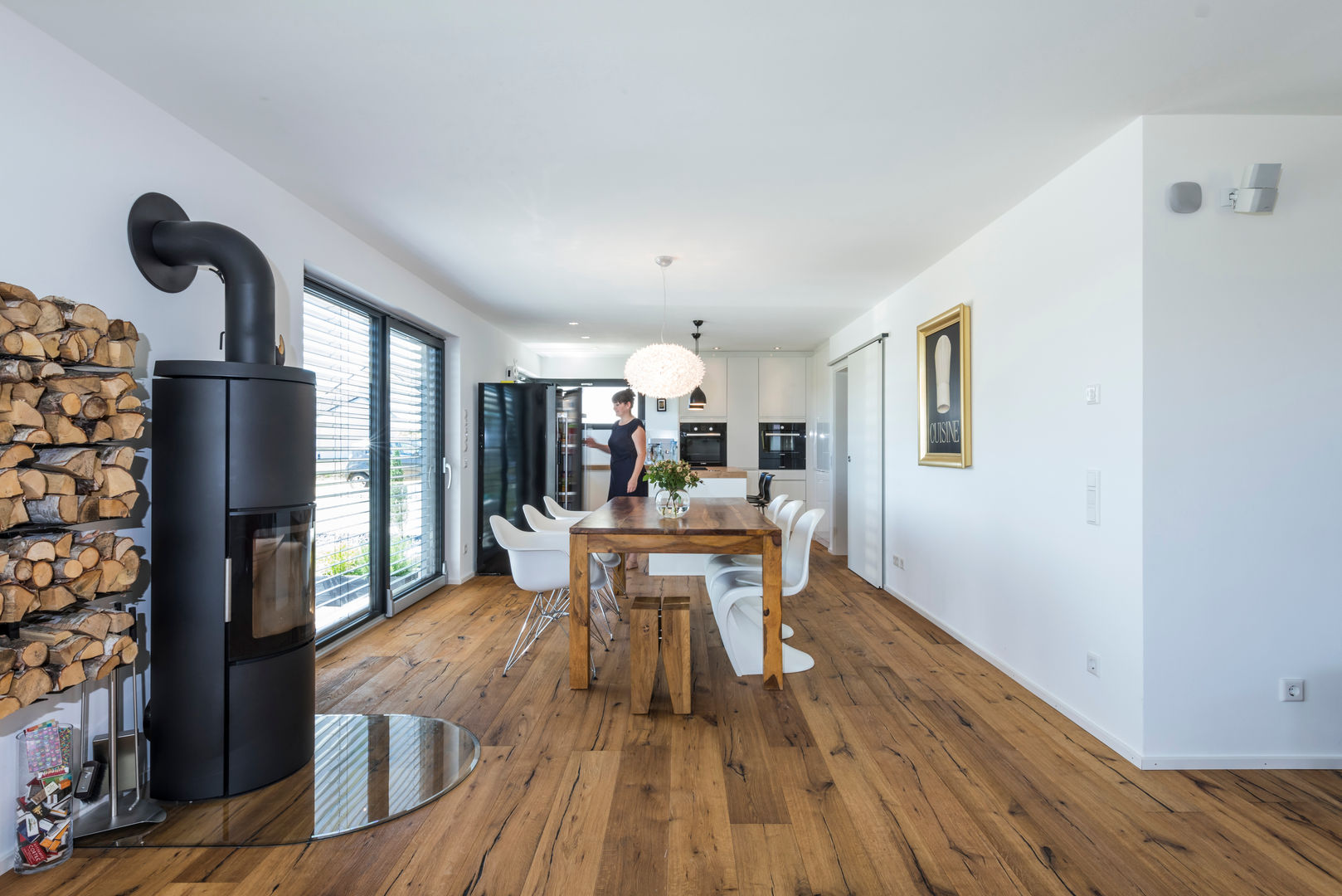 Nichts für graue Mäuse, KitzlingerHaus GmbH & Co. KG KitzlingerHaus GmbH & Co. KG Modern dining room Engineered Wood Transparent